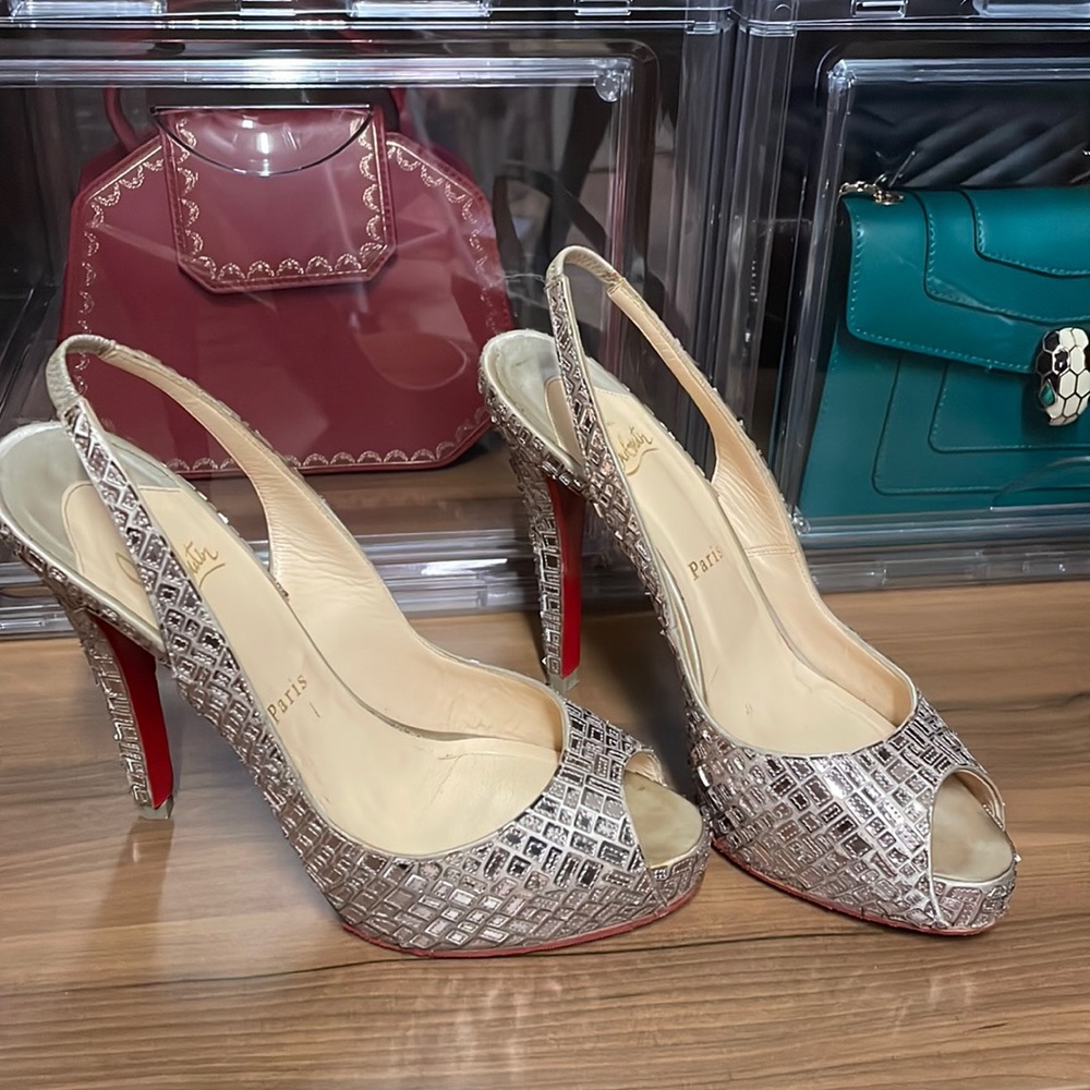 sparkly louboutin heels